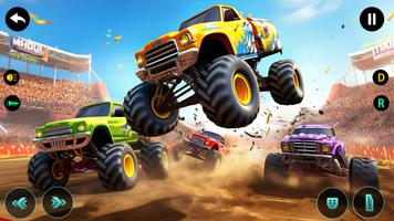 Echte Monster Truck Racing-poster