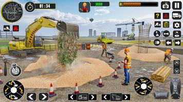 Excavator Construction Game اسکرین شاٹ 3