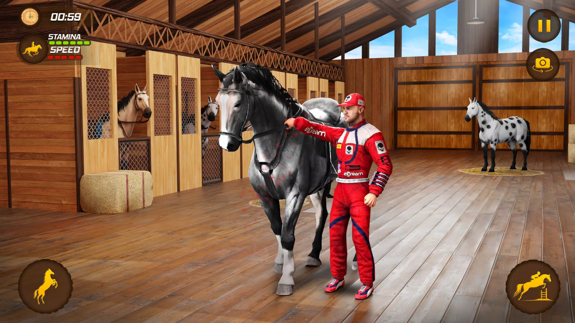 Jogo de corrida de cavalo Horse Durby = corrida de cavalos 2020 gameplay  Android 