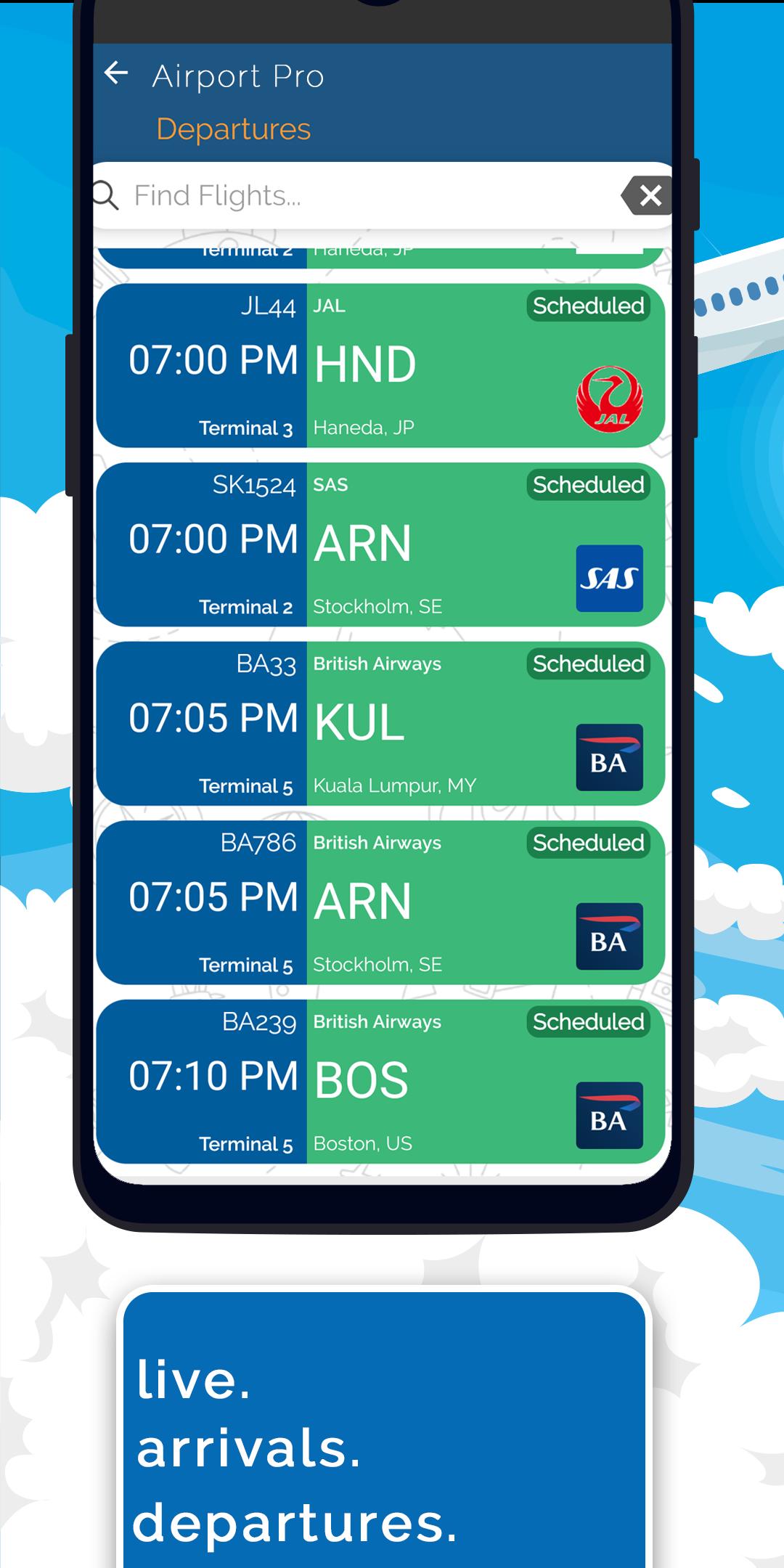 Edinburgh Airport Edi Info Flight Tracker For Android Apk Download