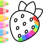 Fruits Coloring Book For Kids ikona