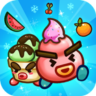 Fruit & Ice Cream - Ice cream war Maze Game ไอคอน