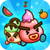 Fruit & Ice Cream - Ice cream war Maze Game أيقونة