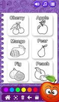 jeu de coloriage de fruits dessin pour enfants capture d'écran 1