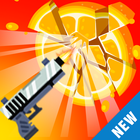 Gun Shot: Fruit Cut Simulator Shooting Game icône