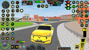 Real Taxi Car Game 3d Plakat