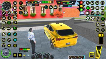 Real Taxi Car Game 3d imagem de tela 1