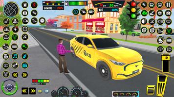 Real Taxi Car Game 3d imagem de tela 2