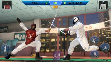 Fencing Combat Fights: Ninja Sword Fighting Games پوسٹر
