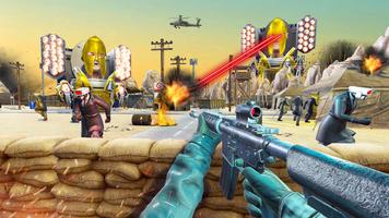 Toiletten-FPS-Shooter Plakat