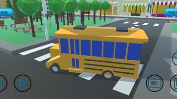 Cartonish Bus Driving Fun Game capture d'écran 2
