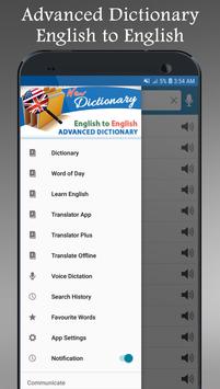 Offline Advanced English Dictionary and Translator 截图 1