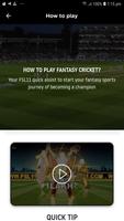 FSL11: Fantasy Cricket App اسکرین شاٹ 2