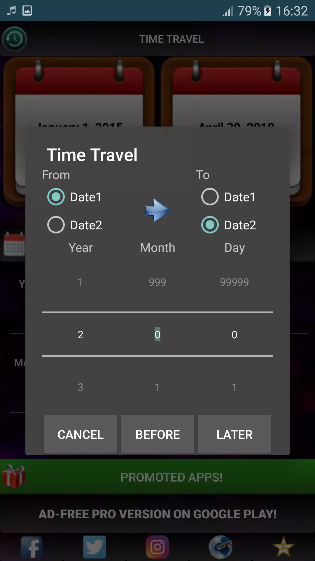 Time Travel Calculator APK for Android Download