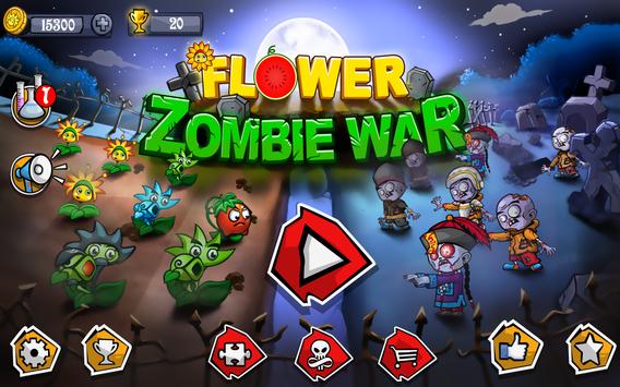 Flower Zombie War poster