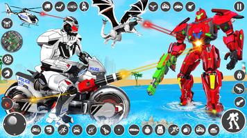 Dragon Robot Car Transform 3D captura de pantalla 3