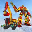 Snow Excavator Robot Car Games APK