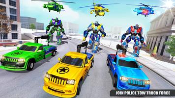 Elephant Robot Truck War Games Poster