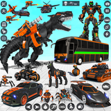 공룡 로봇: 자동차 변신 게임