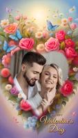 Valentine photo frame 2024 captura de pantalla 1