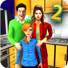 Happy Family Life Dad Mom - Virtual Housewife 2 icône
