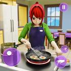 Anime Mère Simulateur 3d icône