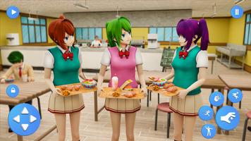 Anime Highschool Girl Life Sim ภาพหน้าจอ 1