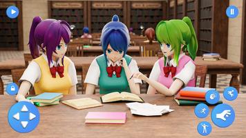 Anime Highschool Girl Life Sim ภาพหน้าจอ 2