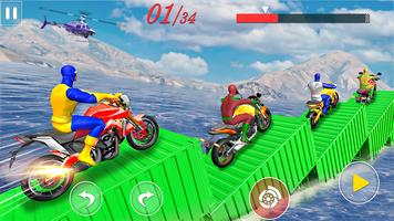 モトレーシングスタントバイクゲーム スクリーンショット 1