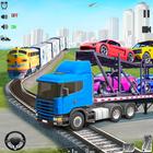 Juego de transportador de auto icono