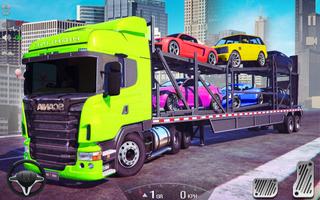 Transporter vrachtwagen spel-poster