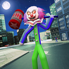 Страшные Клоун Stickman город Атака иконка