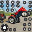 Dorf-Bauernhof-Traktor-Fahren