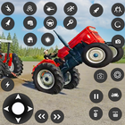 Dorf-Bauernhof-Traktor-Fahren Zeichen