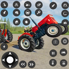 Village Farm Tractor Driving icon