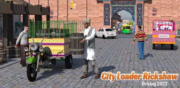 City loader rickshaw Driving