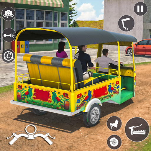 City loader rickshaw Driving
