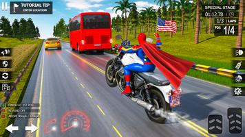 GT Superhero Bike Racing Games poster