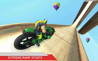 Superhero Mega Ramp Stunt Race Poster