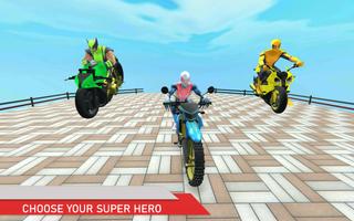 Superhero Mega Ramp Stunt Race captura de pantalla 2