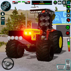 Tractor agrícola juego 3d icono