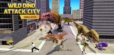 Wild Dino Attacke Stadt Simulator