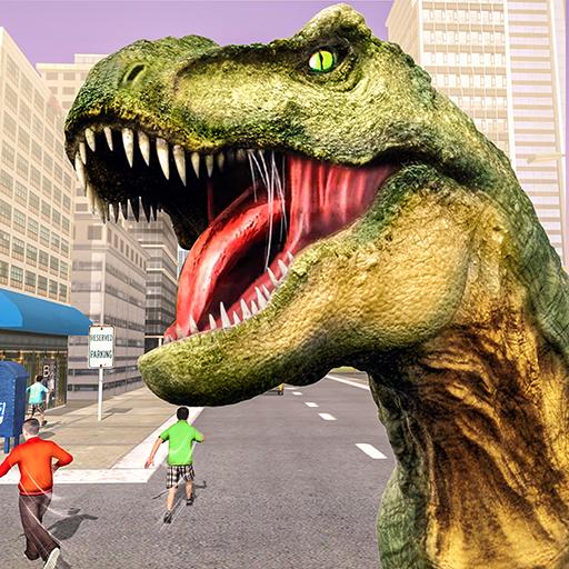 Wild Dino Attacke Stadt Simulator