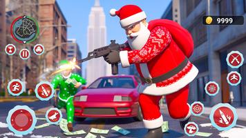 3 Schermata Santa Fight Crime: Winter Hero