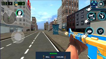 Monster Shooter FPS Mafia City captura de pantalla 1