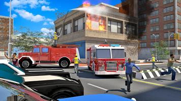 Fire Truck Simulator 2019 Affiche