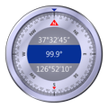 Blue Metal Compass