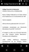 CFF - Código Fiscal de la Fede screenshot 2