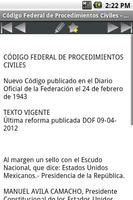 برنامه‌نما Código Federal de Procedimient عکس از صفحه