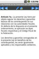 Ley Federal de los Derechos de capture d'écran 2